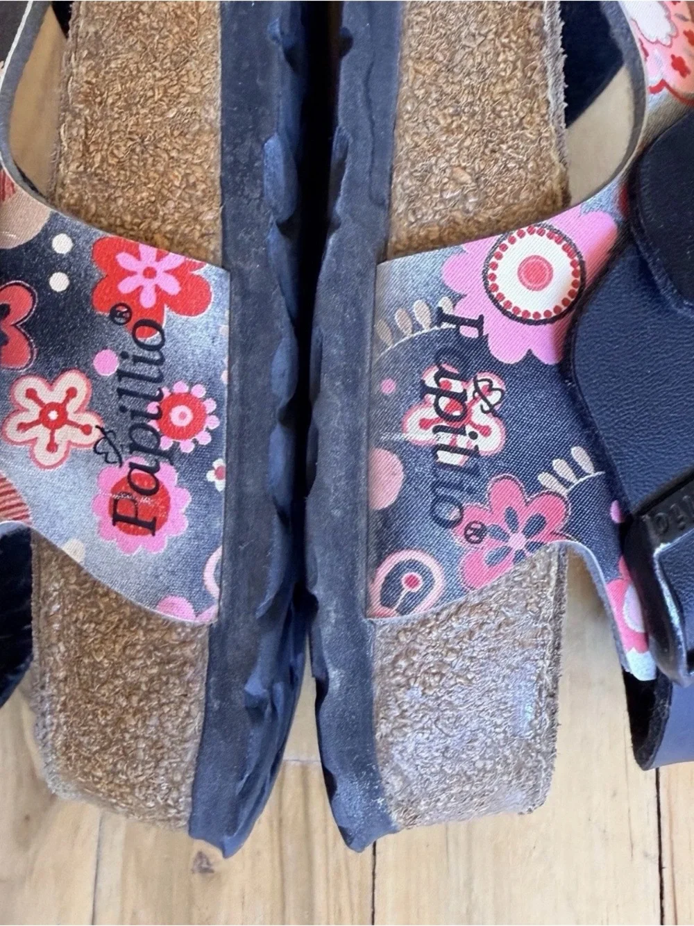 BIRKENSTOCK PAPILLIO PISA W/ SLINGBACK SANDALS SZ 9 (40) VERY GOOD